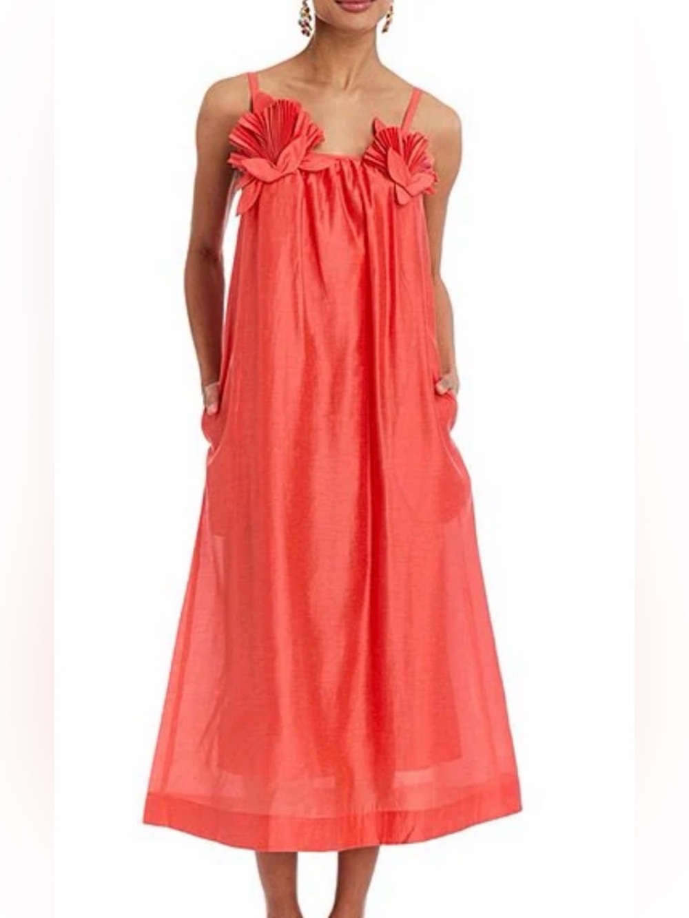 Mestiza New York Solenn linen-blend midi dress - Sz S NWOT